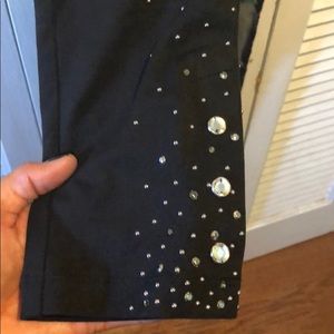 Christine Alexander black bling leggings